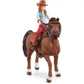 Schleich Van chevaux avec Hannah et Cayenne