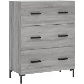 vidaXL Sideboard Gris Sonoma 69,5x34x90 cm Matériau dérivé du bois