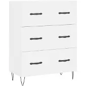 vidaXL Sideboard Blanc 69,5x34x90 cm Bois composite