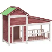 vidaXL Niche pour chien Mokka 143x60,5x109 cm Pin massif