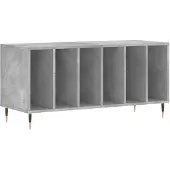 vidaXL Armoire à panneaux gris béton 100x38x48 cm Bois composite