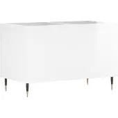 vidaXL Armoire à plateaux blanc brillant 74,5x38x48 cm Bois composite