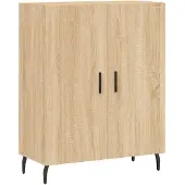 vidaXL Sideboard chêne Sonoma 69,5x34x90 cm Matériau dérivé du bois