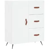 vidaXL Sideboard Blanc 69,5x34x90 cm Bois composite