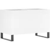 vidaXL Armoire à panneaux blanc 74,5x38x48 cm Bois composite