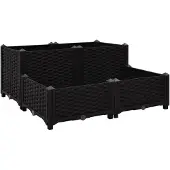 vidaXL Lit surélevé 80x80x38 cm Polypropylène