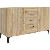 vidaXL Sideboard Chêne Sonoma 100x36x60 cm Matériau dérivé du bois