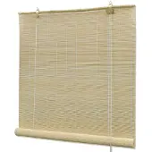 vidaXL Store à rouleau bambou naturel 150x220 cm