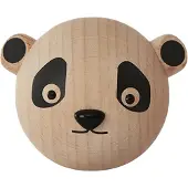 OYOY Patère - 4x4x4 cm - Mini - Panda - Naturel - - UneTaille - Patère