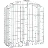 vidaXL Gabion avec arc surélevé 100x50x100/120 cm Fer galvanisé