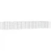 vidaXL Gabion haut-relief avec arche haute 600x100x100 cm Fer galvanisé