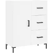 vidaXL Sideboard Blanc 69,5x34x90 cm Bois composite