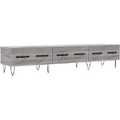 vidaXL Armoire TV Gris Sonoma 150x36x30 cm Bois composite