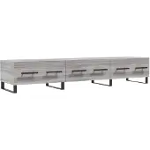 vidaXL Armoire TV Gris Sonoma 150x36x30 cm Bois composite