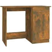 vidaXL Bureau chêne fumé 100x50x76 cm bois composite