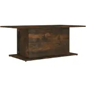 vidaXL Table basse chêne fumé 102x55,5x40 cm bois composite
