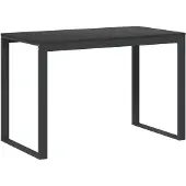 vidaXL Table d'ordinateur noire 110x60x73 cm bois composite