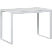 vidaXL Table d'ordinateur blanc 110x60x73 cm bois composite