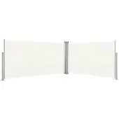 vidaXL Auvent latéral rétractable 160x600 cm Crème