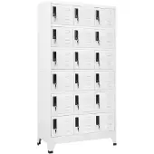 vidaXL Armoire à casiers Blanc 90x40x180 cm Acier