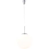 Globo Lampe pendante de conception Balla nickel avec blanc Ø 30cm