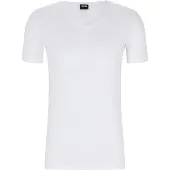 BOSS Modern Short Sleeve V Neck Base Layer 2 Units Blanc M Homme