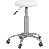 vidaXL Chaise de bureau Pivotante Blanc Similicuir
