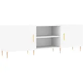vidaXL Armoire TV Blanc 150x30x50 cm Bois composite