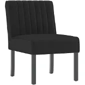 vidaXL Fauteuil sans accoudoirs noir velours