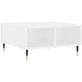 vidaXL Table basse blanche 60x60x30 cm Bois composite