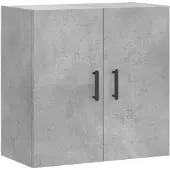 vidaXL Armoire murale gris béton 60x31x60 cm Bois composite