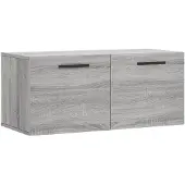 vidaXL Armoire murale Gris Sonoma 80x36,5x35 cm Bois composite
