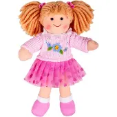 Bigjigs Poupée en peluche Jasmin - 25 cm