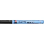 Marabu Feutre laque brilliant painter pte ogive 1-2mm noir mr012131073