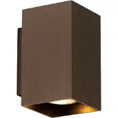 QAZQA Applique murale moderne bronze foncé carrée 2 lumières - Sandy