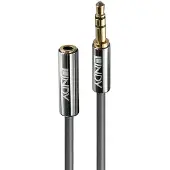 Lindy Cromo Line - Rallonge de câble audio - mini-phone stereo 3.5 mm mâle pour mini-phone stereo 3.5 mm femelle - 50 cm - anthracite - rond