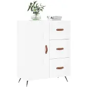 vidaXL Sideboard Blanc 69,5x34x90 cm Bois composite