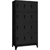 vidaXL Armoire à casiers Noir 90x45x180 cm Acier
