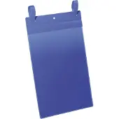 Durable Pochettes pour documents avec languettes, l. 210 x H 297 mm (A5 portrait), 50 p., bleu