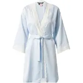 Ralph Lauren Robe de chambre bleu clair / blanc