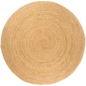 vidaXL Tapis jute tressé 240 cm Rond
