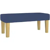vidaXL Banc Bleu 70x30x30 cm Tissu