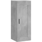 vidaXL Armoire murale gris béton 34,5x34x90 cm Bois composite