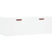 vidaXL Armoire murale blanche 100x36,5x35 cm Bois composite