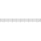 vidaXL Clôture grillagée Anthracite 2x25 m Acier galvanisé