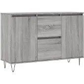 vidaXL Sideboard Gris Sonoma 101,5x35x70 cm Bois composite