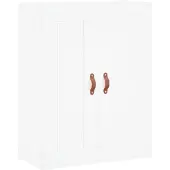 vidaXL Armoire murale blanc 69,5x34x90 cm Bois composite