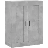 vidaXL Armoire murale gris béton 69,5x34x90 cm Bois composite