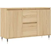 vidaXL Sideboard chêne Sonoma 101,5x35x70 cm Matériau dérivé du bois