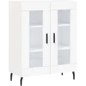 vidaXL Sideboard Blanc 69,5x34x90 cm Bois composite